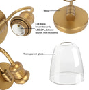 Wandlamp, 14-inch antiek messing