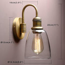 Wandlamp, 14-inch antiek messing